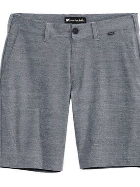 MINT TRAVIS MATHEW HEATHER GRAY HYBRID SHORTS SIZE 36